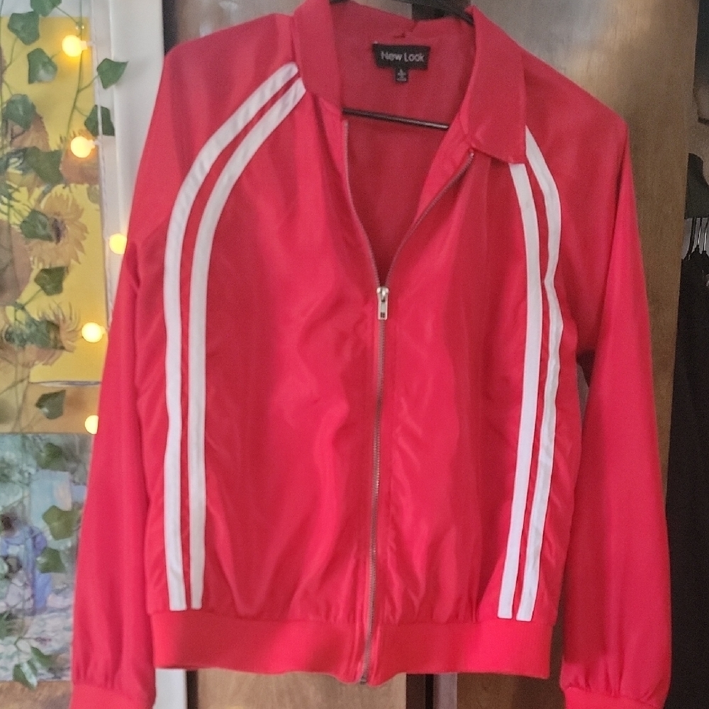 Red Bomber-style Jacket